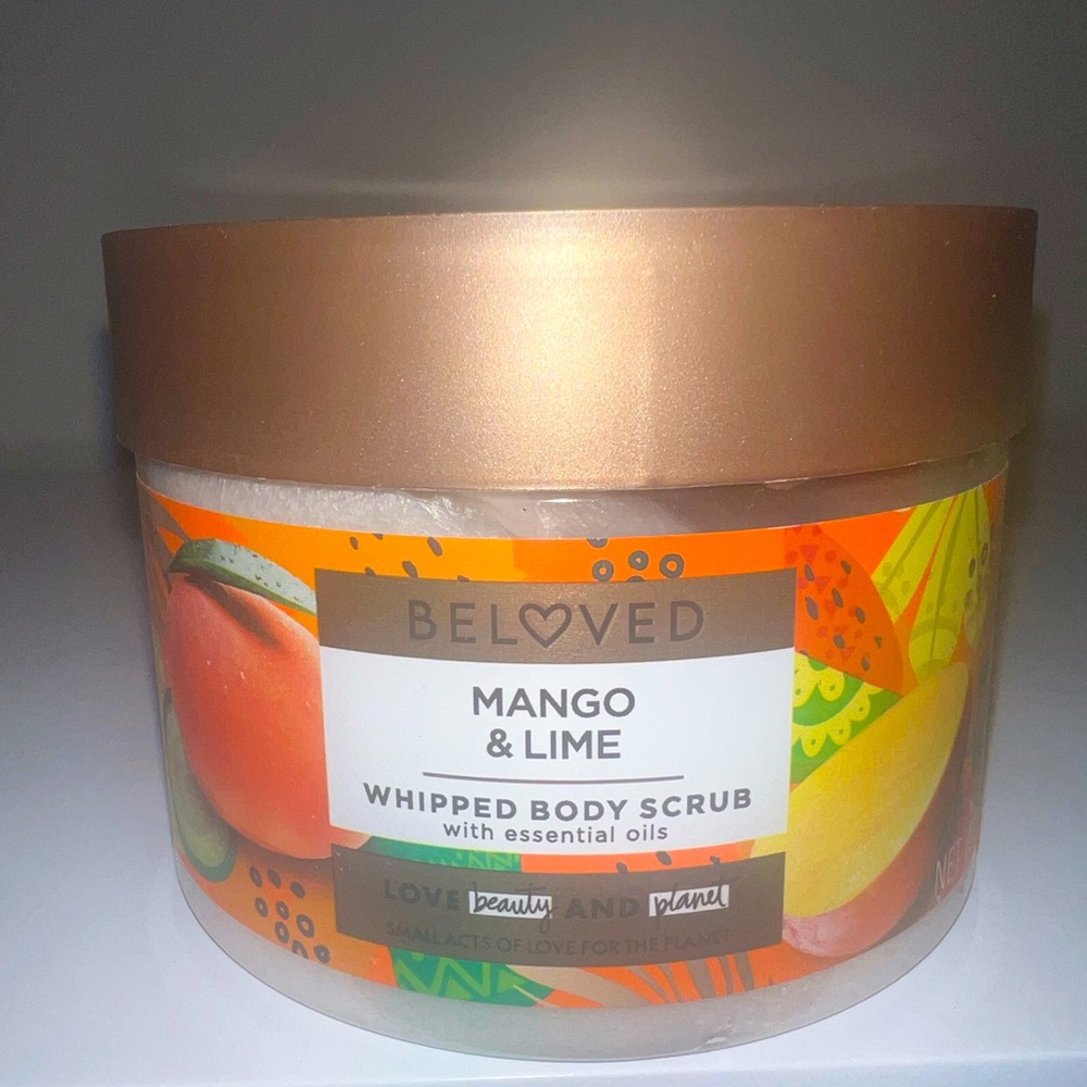 Love Beauty and Planet Beloved Mango & Lime Whipped Body Scrub 10 Oz